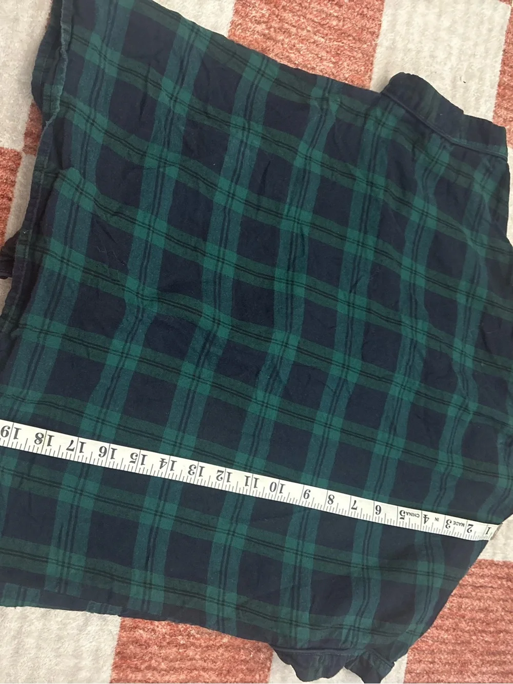 Madewell Tartan Plaid Pajama Sleepwear Set Sz XS